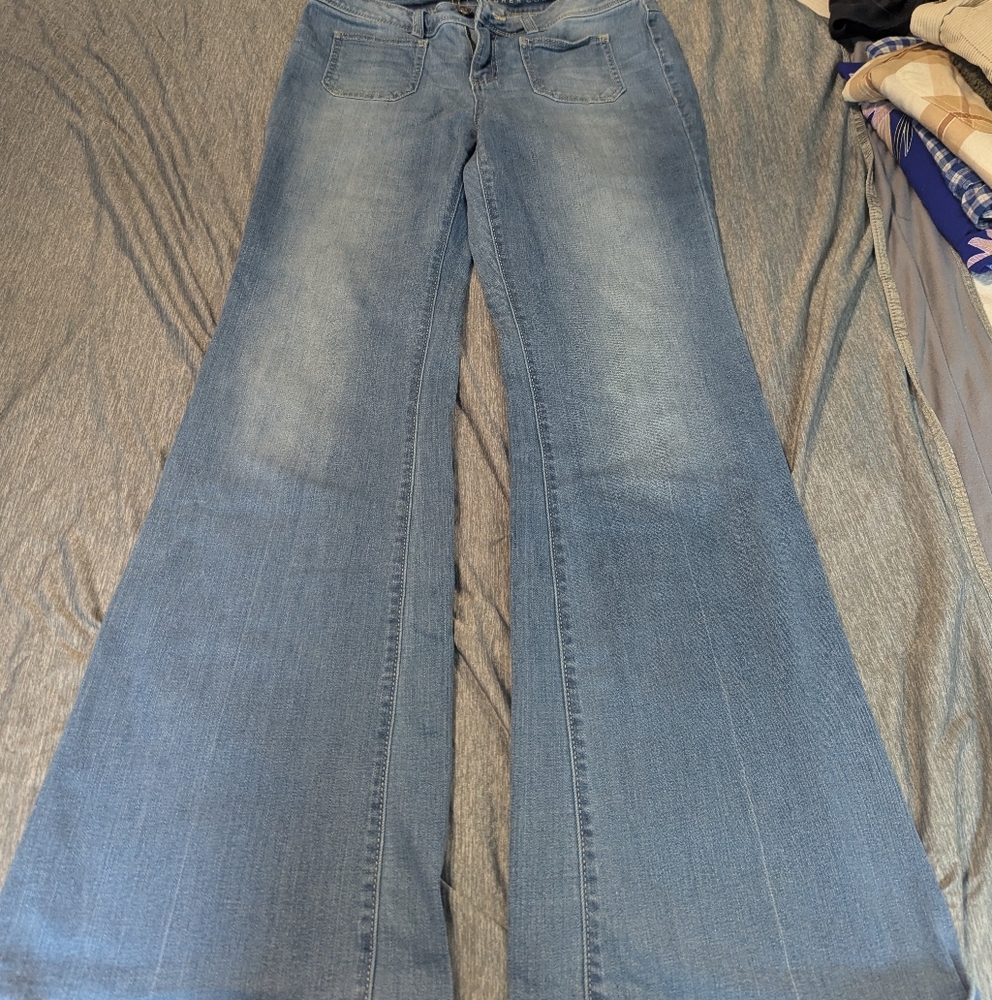 LC Lauren Conrad Light Blue Wide Leg Jeans